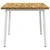 vidaXL 90 x 90 x 75 cm Masiven les akacije Bela Kvadrat