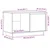 Vidaxl TV omarica medeno rjava 74x35x44 cm trdna borovina