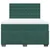 Vidaxl Box spring postelja z vzmetnico temno zelen 140x190 cm žamet