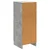 Kreveta Betonska siva 33 x 34,5 x 87 cm Konstruirano drvo