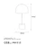 Opviq Stona lampa Mixed-11496-US, 26x26x53 cm, Crno-zlatne boje