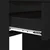 Vidaxl Toaletne mize za spalnice s predalom Črna 80 x 39,6 x 135 cm
