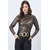 Trend Alacati Stili Ženska bluza dugih rukava ALC-X11257, Rolka, Braon