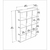 Conceptum Hypnose Polica 92,5x132x30cm Hrast