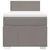 Vidaxl Box spring postelja z vzmetnico taupe 100x200 cm blago