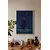 WallXpert uramljena slika 115201, žena u ljubičastoj haljini pruža ruku ka mesecu na noćnom nebu, 50 x 70 cm, beli ram