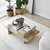 HANAH HOME Sto za dnevnu sobu Saga Rectangle Sapphire Transparent