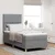 Vidaxl LED Box Spring Postelja Svetlo siva 100 x 200 cm blago