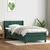 Vidaxl Box spring postelja z vzmetnico temno zelena 80x220 cm žamet