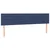 Vidaxl Box spring postelja z vzmetnico modra 200x200 cm blago