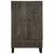 Visoka komoda crna 60 x 33 x 100 cm od masivnog drva manga