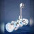 INF 2-Pack Universal No-Drilling Shower Head Holder - 360° Rotatable Bracket Black, (5000158287)