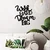 Wallxpert Zidna dekoracija Work Hard Dream Big 1, 53x52cm, Crna