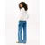 Tommy Jeans Majica mornarska/brusnica/bela
