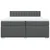 Vidaxl Box spring postelja z vzmetnico temno siva 200x200 cm blago