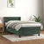 Vidaxl Box spring postelja z vzmetnico temno zelena 80x200 cm žamet