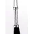 Devil Sticks Flogger with Metallic Leather Handle & Suede Leather Tails 46cm Black
