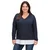 SHEEGO Pulover temno modra/bela