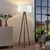 OPVIQ AYD 2984 Podna lampa, Drvena, E27, Bela