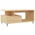 shumee Klubska mizica sonoma hrast 90x49x45 cm konstruiran les