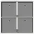 Kreveta s ladicama Betonski sivi 68,5 x 32 x 67 cm