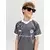 Jack & Jones Junior Majica JCOEterna temno siva/črna/bela