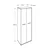 Hanah Home Polica za knjige Nkt-555-Tt-1, 72x187x34 cm, Boje oraha