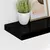 Plutajuće zidne police 4 kom sjajne crne 40 x 23 x 3,8 cm MDF
