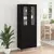 Highboard Bijeli i crni hrast 69,5 x 34 x 180 cm