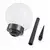 LED solarna lampa LED/1,2V 6500K 200 mAh preč. 10 cm IP44 bela/crna