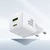 Baseus Palm Fast Polnilec USB-A + USB-C 30W bel