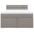 Vidaxl Box spring postelja z vzmetnico taupe 160x200 cm blago