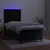 Vidaxl Box spring postelja z vzmetnico LED črna 90x190 cm žamet