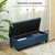 Homestar Shranjevalna klop 125x49x415 cm modra