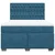 Vidaxl Box spring postelja z vzmetnico modra 140x200 cm žamet