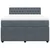 Vidaxl Box spring postelja z vzmetnico temno siva 160x200 cm žamet