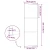 Staklena vrata Rezbarija Crna 76 x 2 x 205 cm Aluminij