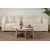 Hanah Home Klub sto Moira, O90x41cm, Bež