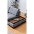 Atelier del Sofa Ugaona garnitura Tulip 97x80x193cm Tamnosiva