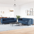 2-dijelni set sofa plavi od tkanine