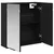 Ogledalo ormar Crni hrast 64 x 20 x 67 cm Konstruirano drvo