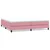Box Spring krevet bez madracem ružičasti 200x210 cm samt