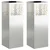 Solarna LED svjetlost za stazu 2 pcs Srebrno Galvanizirano