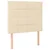 Greatstore Box spring postelja z vzmetnico LED krem 100x200 cm blago