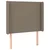 Vidaxl LED posteljno vzglavje taupe 103x16x118/128 cm blago