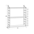 Hanah Home Zidna polica Armoni, 72x85x20 cm, Krem