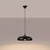 Sollux SL.1330 - Luster na sajli GINA 1xE27/15W/230V prečnik 38 cm crna