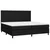 Vidaxl Box spring postelja z vzmetnico črn 200x200 cm blago