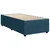 vidaXL Box spring postelja z vzmetnico modra 100x200 cm žamet