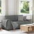 Vidaxl Dvosed temno siv 180x77x82 cm blago
